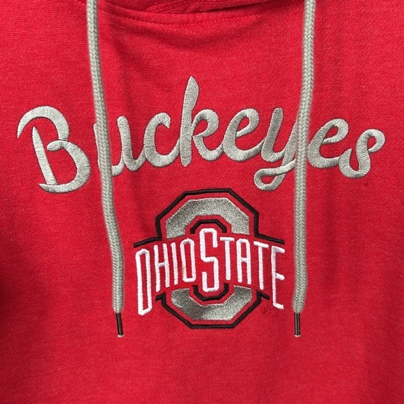 NWT Colosseum Ohio State Buckeyes Red Hoodie Sweatshirt Embroidered College - Picture 8 of 16
